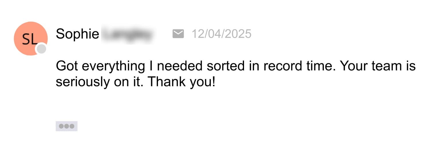 Customer testimonial 16