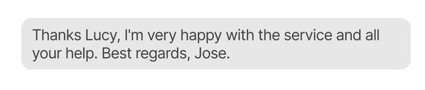 Customer testimonial 20