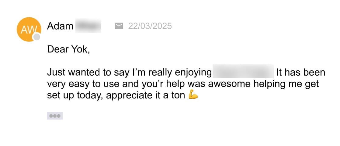 Customer testimonial 21